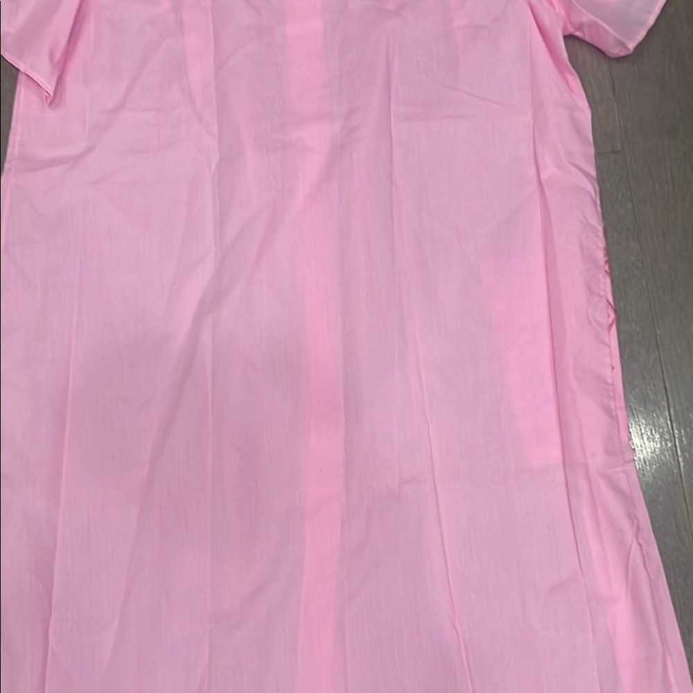 Rare Find Vintage 1980’s Pink Embroidered Summer Nightgown - Picture 7 of 15